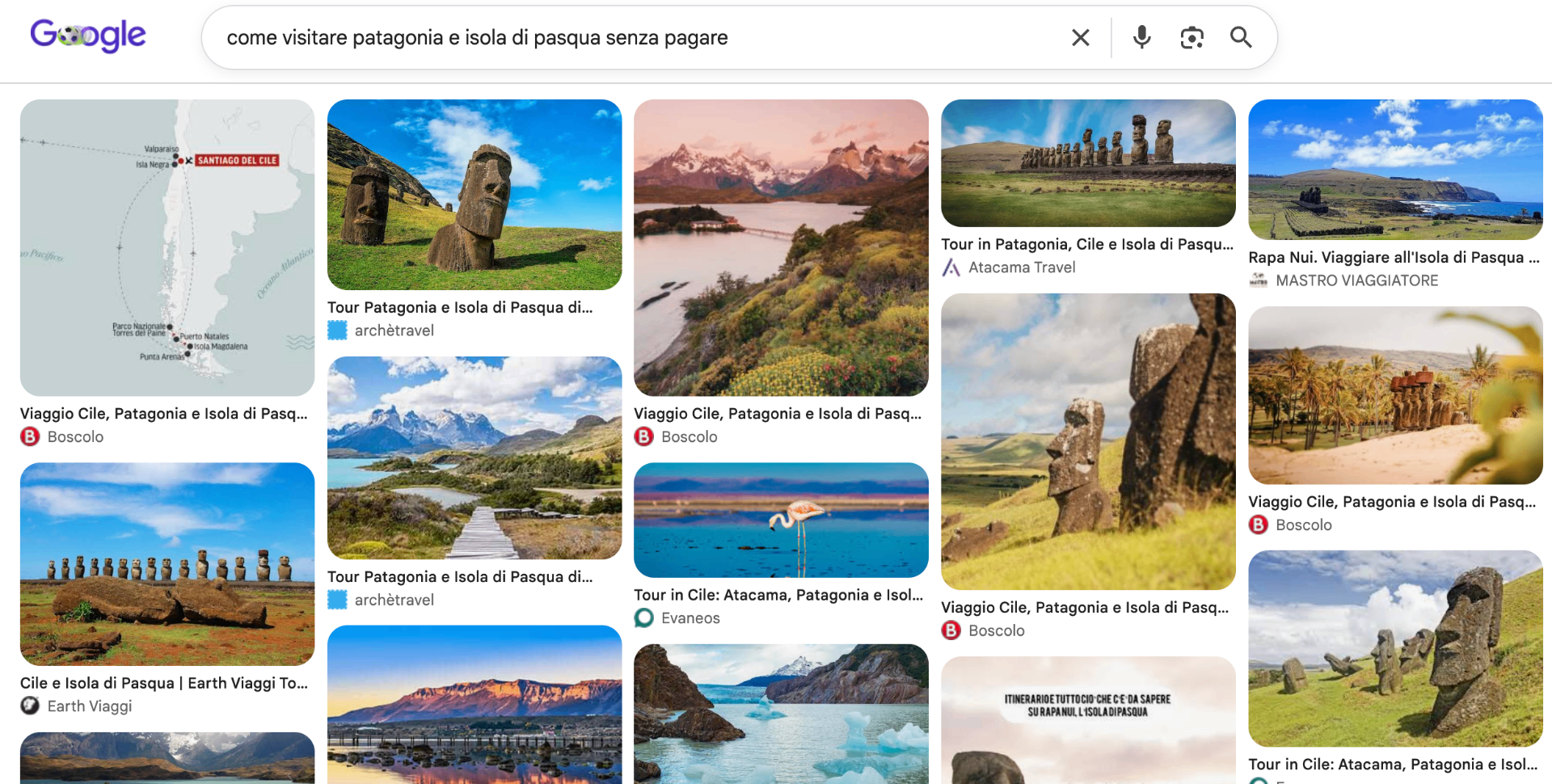 come visitare patagonia e isola di pasqua senza pagare